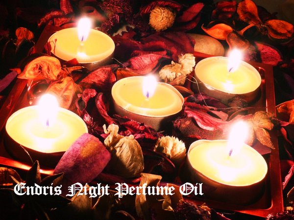 ENDRIS NIGHT™ Perfume Oil -  Sweet Frankincense, Sandalwood, Red Musk, Orange Blossom, Clove - Victorian Perfume - Christmas Perfume, Yule