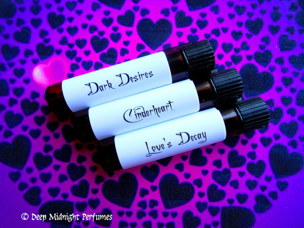 DEEP MIDNIGHT™ Perfume Oil - Amber, Dusty Rose, Vanilla, Musk - Gothic