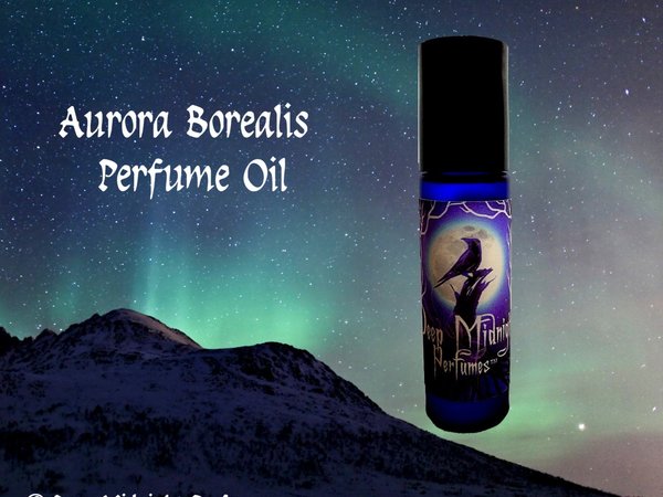 AURORA BOREALIS™ Perfume Oil - Vanilla Bean, Winterberry, Musk, Mint, Sugar, Pine - Winter Fragrance - Christmas Perfume