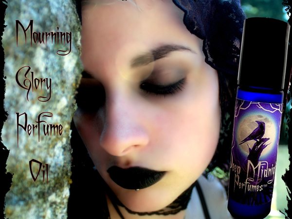 MOURNING GLORY™ Perfume Oil - Funeral Lilies, Vetiver, Woods, Wet Soil, Rain - Gothic Perfume - Victorian Mourning Perfume