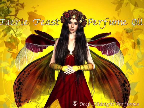 FAERIE FEAST™ Perfume Oil - White amber, dried leaves, pumpkin, laurel, spices, toasted sugar, cream - HALLOWEEN Perfume - Autumn Fragrance