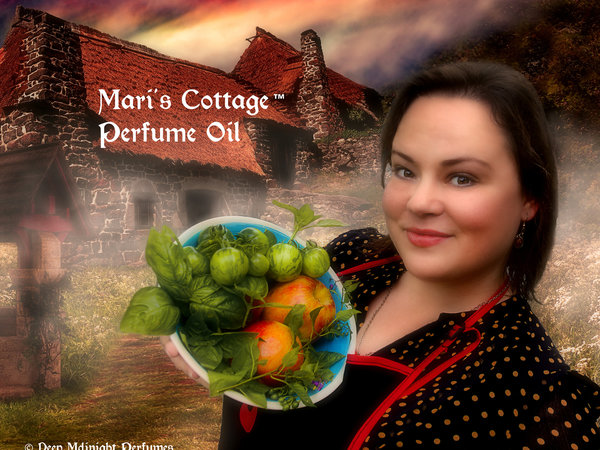MARI'S COTTAGE™ Perfume Oil - Sweet Spiced Peaches, Caramel, Moss and Greens, Sweet Flower Blossoms, Myrrh - Halloween Perfume