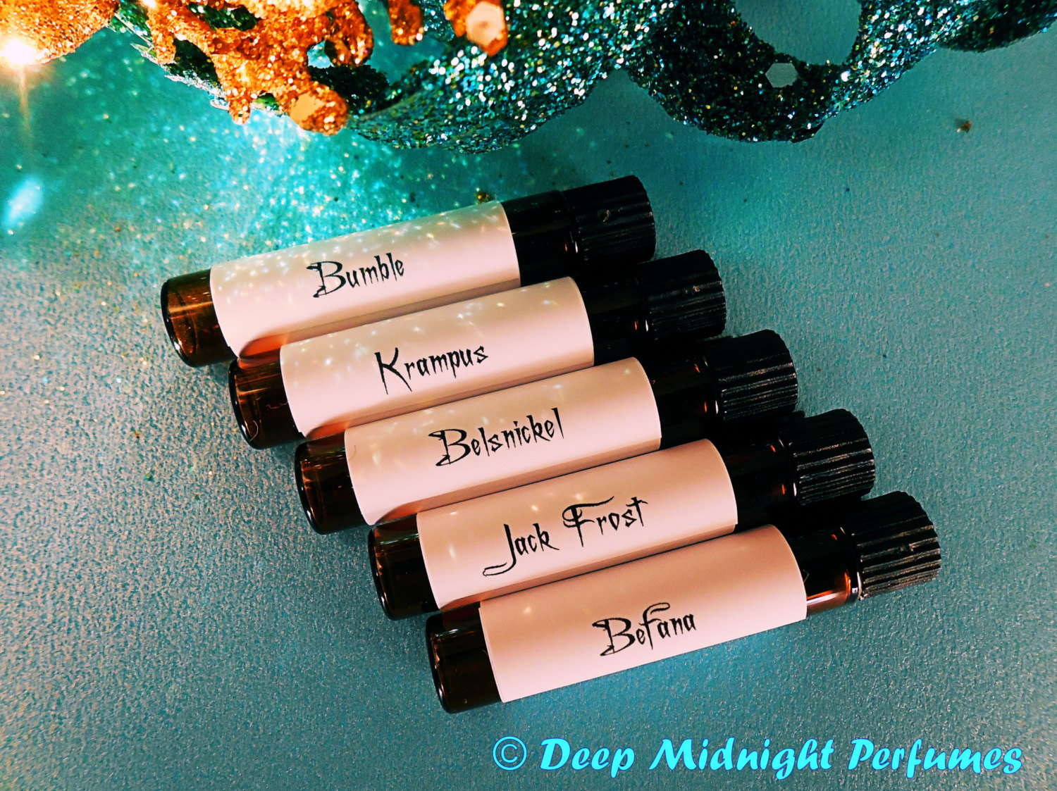 CHRISTMAS CREATURES™ Perfume Sampler Set -  Christmas Perfume - Holiday Perfume -  Winter Fragrance — half dram (2ml) vials