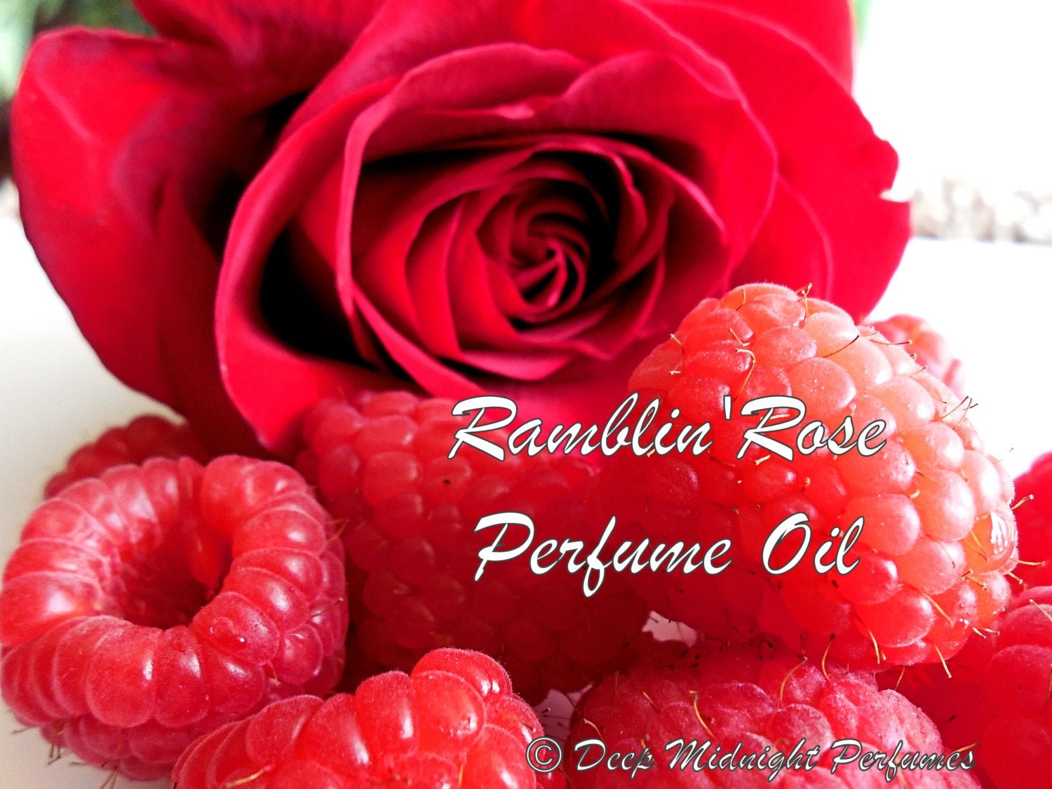 Ramblin' Rose™ Perfume Oil: Sweet Red raspberries, Red Roses, Sandalwood, Jasmine, Spice - Berry Perfume - Summer Perfume