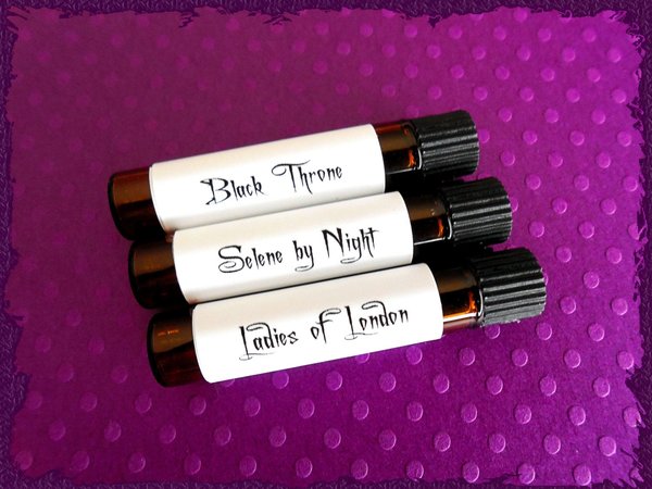 Wicked Girls™ Perfume Sample Set - Set of 3 Sample Vials - Gothic Perfume - Valentines Perfume — half dram (2ml) vials